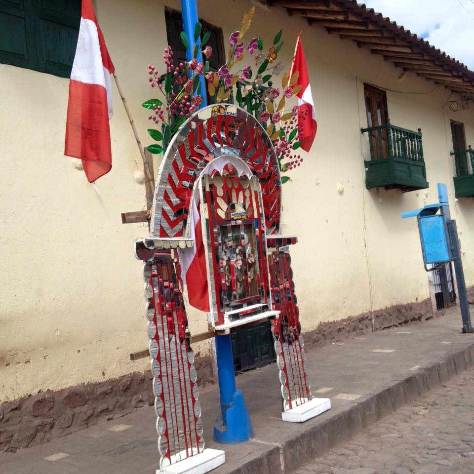 Altar-banner San Jeronimo Peru